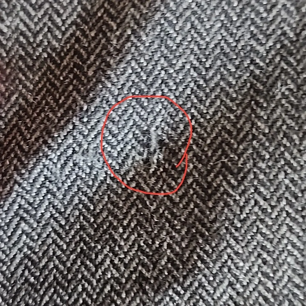 RBM Collection Mens 44R Grey Herringbone 100% Pure New Wool 2 Button Blazer Coat